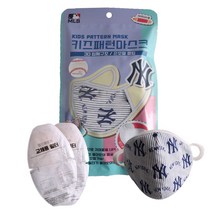 MLB 뉴욕 양키즈 키즈패턴마스크 스트라이프 어린이용 MB필터 포함