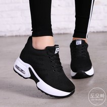 도오빠 여성 키높이 운동화 9cm 발편한 런닝화 심플 메쉬 여자운동화 봄 여름