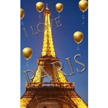 I love paris eiffel tower gold ballon creative blank journal Paperback, Blurb, English, 9781714296026