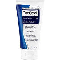 PanOxyl 파녹실 과산화벤조일 10% 지성 클렌저 156g, 10% 과산화벤조일 워시