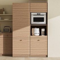 한샘 모디 주방수납 렌지장 60cm (2종 택1), 메이플(B)
