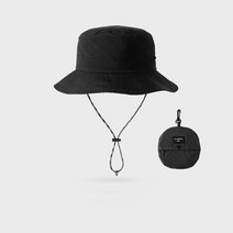 아도레 자외선 차단 등산 캠핑 모자, 블랙