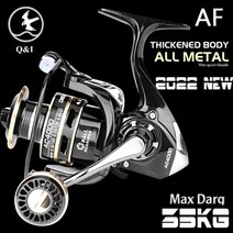 Q & L 2022 뉴 AF 바다 모든 금속 방적 낚시 릴 낚시 릴 바다 13 + 1BB CNC 낚시 릴 25kg 최대 드래그, 01 2000의 시리즈