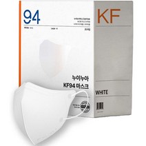 누이누아마스크(KF94)(흰색)(대형) 25매, 25매입, 화이트(L)
