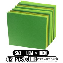 원단샘플 원단스와치 패브릭천 2세트 Teramila-다채로운 DIY 펠트 직물 1-5mm 두께 공예 재료 폴리에스, 01 W1C5-1_02 15CM x 15CM