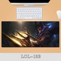 게이밍 장패드 롤 LOL 디자인 마우스 패드 79종 시리즈 리그 오브 레전드 장패드 3-4mm 두께, LOL-153, 900*300*4mm