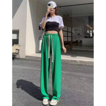 판다율이 찰랑 골지바지 와이드 밴딩 팬츠