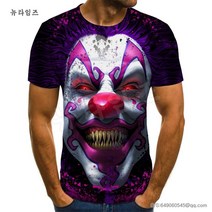 3D 디지털 프린팅 스트리트 남성 반팔 T-shirt 9U543