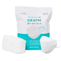 KF94 순풍마스크 흰색 대형 50매씩묶음 100매 벌크포장