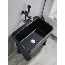 간이 싱크대 보조 씽크대 사무실 빨래 탕비실 세탁실, 일반 - 블랙