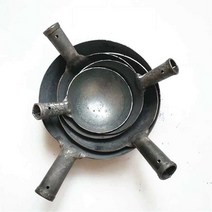 하수구 맨홀 청소 국자 정화조 퍼내기 오수 오물, 50cm 나무 손잡이가 있는 24cm