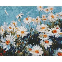 하모니아트 보석십자수 40x50 데이지, 옥천쿠팡 데이지