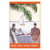 (영문도서) Vintage Journal Couple Watching Sailboat Postcard Paperback, Found Image Press, English, 9781648111549
