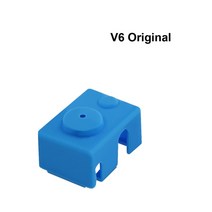 3D 프린터 V6 MK8 볼케이노 CR10 실리콘 커버 가열 블록 엔더 3 핫 엔드 압출기 용 고온 보호 케이스, 08 V6 Original