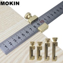 조정 가능한 스틸 눈금자 위치 지정 블록 각도 마킹 게이지 황동 라인 스크라이버 눈금자 고정 위치 목공 측정 도구, E형
