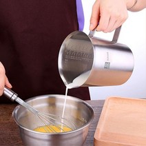 대용량 스텐 500ml 1L 2L 카페 계량컵 비이커 조리도구 주방용품 세제 커피 제빵용품, 1000ml