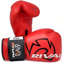 RIVAL Boxing RB4 Econo 백 장갑 후크 앤 루프 클로저 - 내구성과 성능을 높이기 위한 합성 PU 외부 쉘 657913, Red_X-Large