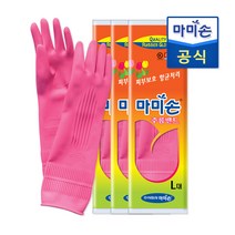 마미손 고무장갑 주름밴드 대, 대(L), 3개
