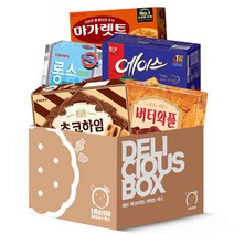 [냠냠상회] 사무실 간식 개별포장 롱스+초코하임대+버터와플+에이스+마가렛트, 1세트+냠냠상회전용박스발송