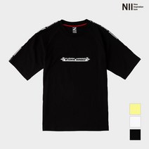 [니] [NII] 공용 소매테이핑 라운드티셔츠_NNUARVM3362