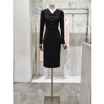 모조에스핀 리본포인트H라인 슬림원피스 S233MSE009