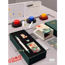 흑색볼펜 스타벅스 LAMY 펜초전 같은스타일 화이트 렉서스 콜라보레이션 연판장 선물세트 커플 품 2601091100, 크리스마스 트리 타입 (카드 불포함