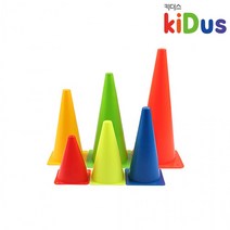 h55 유아체육 칼라콘 38cm(낱개), 오렌지, 색상_오렌지