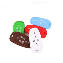 (모픽) 현대 소나타 DN8 센슈어스 실리콘 키케이스 키커버 홀더, 5버튼_브라운