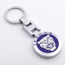 1pc 남자 여자 highend 선물 펜던트 H 링 스타링 금속 자동차 재규어 배지 키 체인 4S 자동차 액세서리 열, 한개옵션1, 02 2