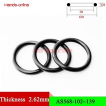 니트릴 고무 링 O링 개스킷 NBR70 CS 두께 2.65mm 0.104 오링 오일 가스 방수 씰 ID 3-36mm 0.12-1.42, ID 25.8mm