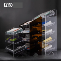 3단 키보드 디스플레이 아크릴 기계식키보드 키캡 랙, 투명  3단