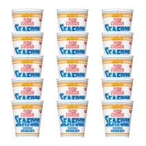 (무료배송)닛신 미니 컵누들 시푸드 라멘 15개 1박스, 15개세트