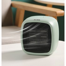 마카롱 미니 온풍기 열풍기 쾌속발열 사무실 팬히터 PTC 온풍기 돼지코 제공, 화이트