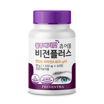 프리벤트라 블루베리맛 비전플러스 츄어블, 60정, 1개