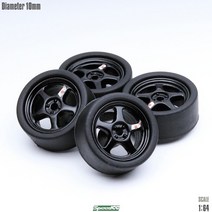 18인치 휠 자동차 SpeedCG 1/64 ABS 타이어 (고무 포함) Hotwheels 용 다이 캐스트 모델 자동차 Tomica Min, 16 SCGF16