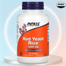 나우푸드 홍국 모나콜린K 모나콜린 칼슘 1200mg 60정, 나우푸드 홍국 1200mg 60정