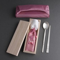 물결거북 칠보 특 은수저 1벌 99% (1인용) 부모님생신 창립기념품 퇴직자선물 결혼예물 답례품 기념일 칠순 VIP선물 숟가락1개+젓가락1매+수저집+보증서+오동나무함+보자기포장, 홍색수저-핑크보자기-분홍주머니-인쇄있음-시안확인