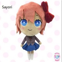 FULE KORELAN 아주 아름다운 자동차 인형 심장 박동 문학 클럽 doki doki literature club 소녀 피규어 벨벳 장난감 도매, 20cm, 리본 걸