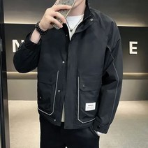 남성 가을 코트 카고 재킷 캐주얼 루즈 봄버
