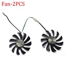 그래픽카드 GTX1080Ti 비디오 카드 팬 ZOTAC GeForce GTX 1080 Ti AMP Edition ZT-P10810D-10P 그래픽 냉각, 02 Fan - 2PCS