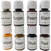 킹핑거 DIY 독특한 두 캔들을 위한 고농축 병 향초 만들기 8가지 색상, 8COLOR