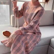 엘레스 여성원피스 기본핏 원피스 니트원피스 긴팔원피스 미디원피스 긴팔 롱원피스