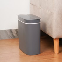자동센서 주방 화장실 쓰레기처리기 지능 쓰레기통 싱크대음식물분쇄기, T02-14L그레이(센서누름단, C02-충전대금