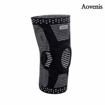 Aovenis 무릎보호대 등산 헬스 러닝 무릎 관절 보호 밴드 아대 남녀공용1+1좌우세트, 블랙
