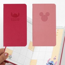 스티치 다이어리 월간주간 PU 양장제본 플래너 단체 선물 데일리 쥴러 스텐드 스케 줄러, 단품