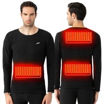 kemimoto 겨울 가열 속옷 정장 남자 전기 usb 전원 열 가열 moto men39s t-shirts pants for skiing 오토바이