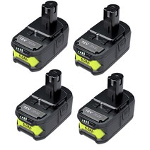료비 6.0Ah 18V 배터리 P108 P102 P103 P104 P105 P109, CHINA, 4 PACK 6.0Ah