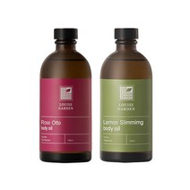 루이즈가든 천연아로마 바디오일 마사지오일 로즈오또+레몬 100ml 2종세트, 1개