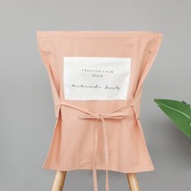 몽트노블 북유럽 코튼 린넨 의자커버 등받이 커버 리폼, 핑크