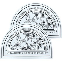 포시엘라 욕실 빨아쓰는 규조토 발매트 북유럽 3세대 2개, 3.북유럽 꽃반원 화이트 x 2개